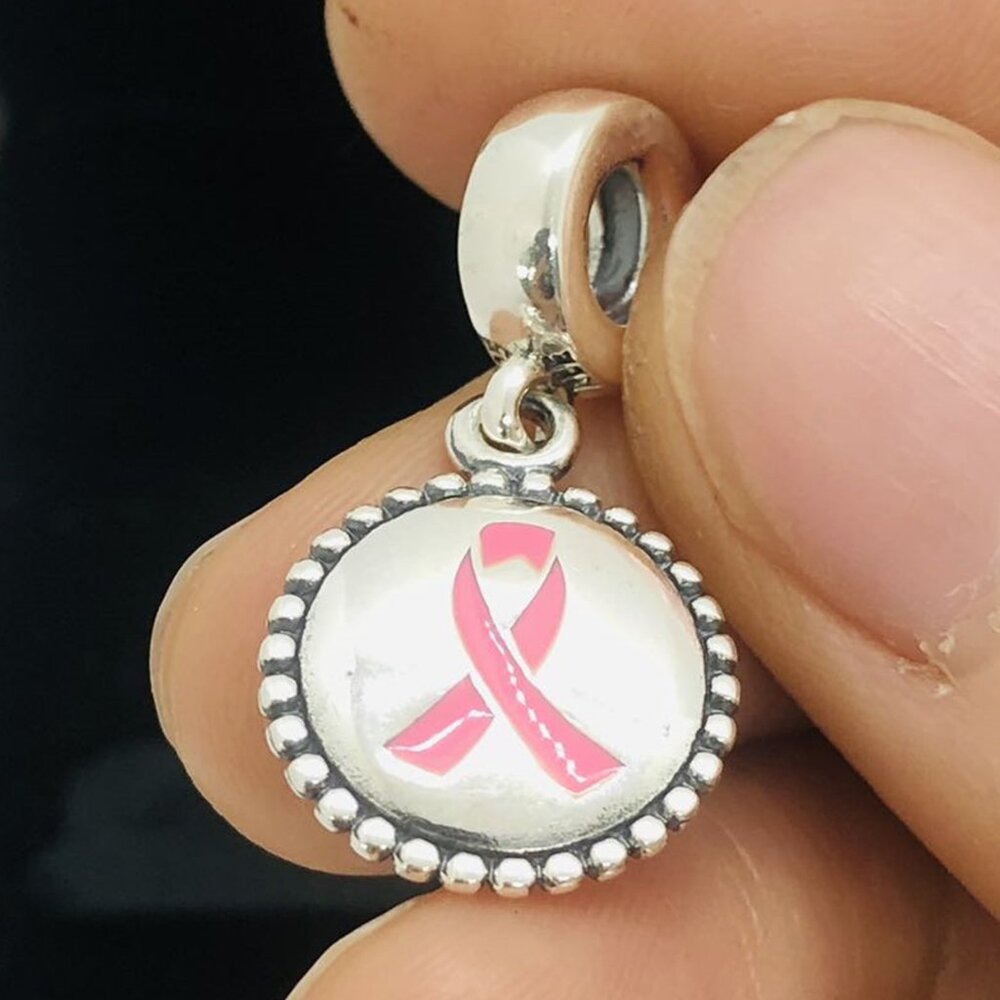 ✨🔥Pandora Pink Ribbon Charm Ribbon Charm Hope Charm